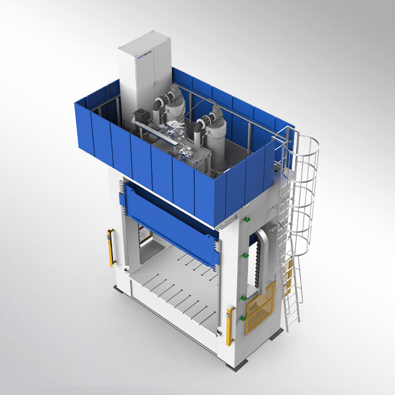 Hennepvilt hydraulische pers met rugleuning